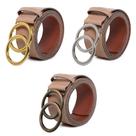 Cinto Feminino Nude Argola Dupla Blogueira Tendência 2024