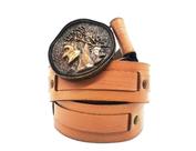 Cinto feminino soleta escovado moeda AC5077