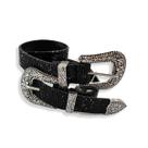 Cinto Feminino Strass Brilho Fivela Dupla Festa Social
