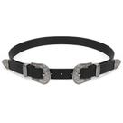 Cinto feminino XZQTIVE, vintage, ocidental, retrô, preto