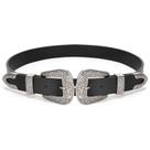 Cinto feminino XZQTIVE, vintage, ocidental, retrô, preto