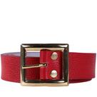 Cinto Feminino Zariff com Fivela Dourada 30.1082.001 Vermelho