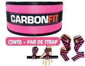 Cinto fivela academia musculaçaõ carbon + strap