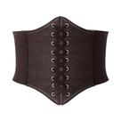Cinto Gótico Feminino De Cintura Alta Em Couro PU, Faixa Modeladora Elástica Para O Corpo Cinto Gótico Feminino De Cintura Alta Em Couro PU, Faixa Modeladora Elástica Para O Corpo