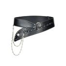 Cinto gótico VQYVRZC Goth Wide Black Punk Studded Rivets feminino Cinto gótico VQYVRZC Goth Wide Black Punk Studded Rivets feminino