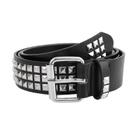Cinto Jdlsppl cravejado punk xadrez, ilhó, material sintético, feminino