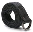 Cinto Lona Premium Masculino Reforçado 3 Bordas 2 Argolas 4cm