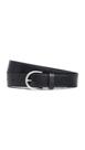 Cinto Madewell Médio Couro Perfeito Preto Prata 3 cm