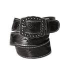 Cinto Masculino Boi Sertanejo Couro Cowboy Estampa Floral
