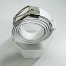 Cinto Masculino Branco de material sintético Ajustável com Design Moderno - Ref 948