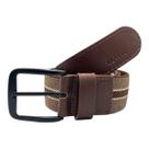 Cinto Masculino Classe Couro Elástico Sport Casual CM91 Marrom -