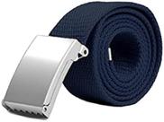 cinto masculino cor azul finvela em aço