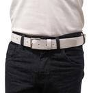 Cinto Masculino Couro Genuíno Branco RMarq Collection Fivela Pressão Largura (3,5 cm) Cinto Masculino Couro Genuíno Branco RMarq Collection Fivela Pressão Largura (3,5 cm)