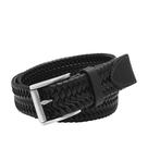 Cinto Masculino de Couro Fossil Rhett 42 Preto 3 cm de Largura