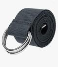 Cinto Masculino De Lona 120CM Cinza Poliéster E Plástico Duke