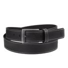 Cinto Masculino Em Couro Fivela Prateado Com Costura Cinto Masculino Em Couro Fivela Prateado Com Costura