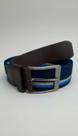 Cinto Masculino Esportivo Couro e Elástico Azul 85