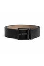 Cinto Masculino Fasolo Couro Preto Esportivo com Fivela Preta Cinto Masculino Fasolo Couro Preto Esportivo com Fivela Preta