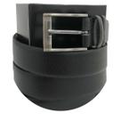 Cinto Masculino feito couro legitimo com fivela metalica resistente Looks casual ou sociais durabilidade fasolo Ref T136143
