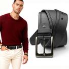 Cinto Masculino Material Sintético Estiloso Costura Reforçada