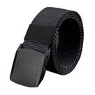 Cinto Masculino Preto de Nylon Grosso Com Fivela de Plástico Antialérgica Cinto Masculino Preto de Nylon Grosso Com Fivela de Plástico Antialérgica