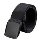 Cinto Masculino Preto E Grosso de Nylon Com Fivela de Plástico Antialérgica