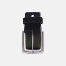 Cinto Masculino Social Estilo Militar Gorgurão E Couro Elegante Design Moderno Macio Preto