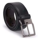 Cinto Masculino Social Preto Com Fivela De Metal Elegante