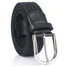Cinto Masculino Trançado Elástico Fivela Quadrada De Metal Cinto Masculino Trançado Elástico Fivela Quadrada De Metal