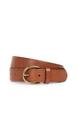 Cinto Médio de Couro Feminino Madewell Marrom Pecan 3,25 cm