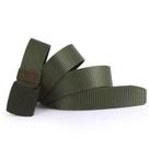 Cinto Militar Largo em Nylon Com Fivela em Unissex Engate Rápido Resistente cov:Verde