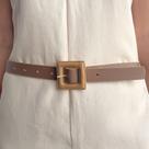 Cinto Nude PLUS SIZE com Detalhes em Dourado para Acessórios Femininos Cinto Nude PLUS SIZE com Detalhes em Dourado para Acessórios Femininos