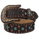 Cinto Paul Western Feminino Cruz Turquesa