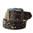 Cinto Paul Western Marrom Brilho 447 Tamanho:100
