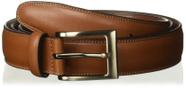 Cinto Perry Ellis Timothy Leather para homens, marrom, tamanho 34, EUA