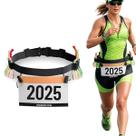 Cinto Porta Numero Para Corrida riathlon Ciclismo Carbo Gel trava
