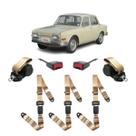 Cinto Retrátil Bege Fusca Zé Caixão 3 Pontos Abdominal Haste Cinto Retrátil Bege Fusca Zé Caixão 3 Pontos Abdominal Haste