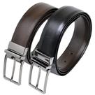 Cinto Social Masculino Dupla Face Couro Fivela Liso Moderno Cinto Social Masculino Dupla Face Couro Fivela Liso Moderno