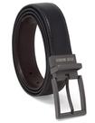 Cinto Steve Madden, vestido casual de couro, preto/marrom, masculino