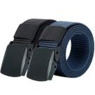Cinto tático HOANAN, pacote com 2 correias de nylon de 3,2 cm de largura (preto+azul marinho)
