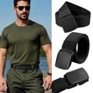 Cinto Tático Masculino Nylon Fivela Rápida Regulável Militar Nailon Engate Rápido Sem Metal Plástico 120 Cm