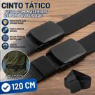 Cinto Tático Masculino Nylon Fivela Rápida Regulável Militar Nailon Engate Rápido Sem Metal Plástico 120 Cm