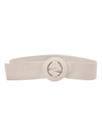 Cinto Via Lessa Carmel Faixa em Couro Off White