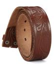 Cinto Western CHAOREN Cowboy 1,5 cm em couro legítimo full grain para homens