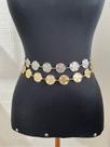 Cintos corporais de corrente bodychain folheado ouro e prata