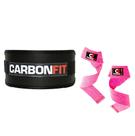 Cinturão + strap fita kit academia musculação cinto de Fivela e Par de Straps