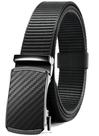 Cinturón CHAOREN Negro de Nylon Ajustable con Ráton 3,8 cm