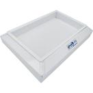 Cinzeiro de Chão em Pintura Epóxi Branco Jsn