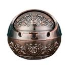 Cinzeiro De Metal Retrô Com Tampa, Anti-Cinzas Voadoras E Anti-Fumaça, Decoração Criativa Para Casa