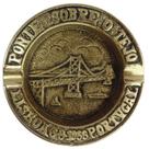 Cinzeiro Portátil de Mesa Artesanal PONTE 25 DE ABRIL, SOBRE O RIO TEJO: Elegância e Tradição